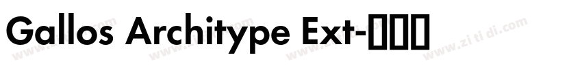 Gallos Architype Ext字体转换